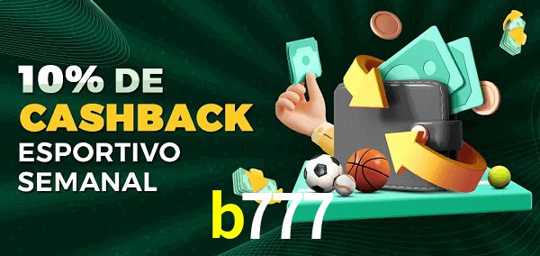 10% de bônus de cashback na b777