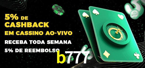 Promoções do cassino ao Vivo b777